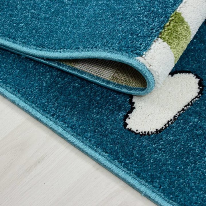 Kindervloerkleed - Mila Piraat Blauw/Groen - 3