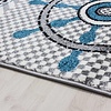 Kindervloerkleed - Mila Marine Grijs/Blauw