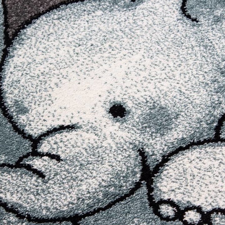 Kindervloerkleed - Anna Olifant Blauw - 3