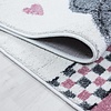 Kindervloerkleed - Anna Olifant Paraplu Roze