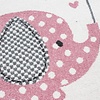 Kindervloerkleed - Anna Olifant Paraplu Roze