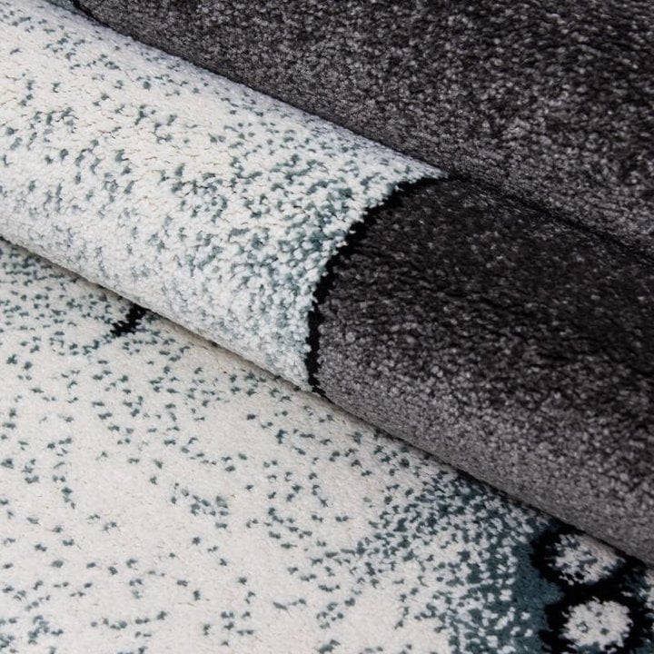 Rond Kindervloerkleed - Anna Olifant Blauw - 2