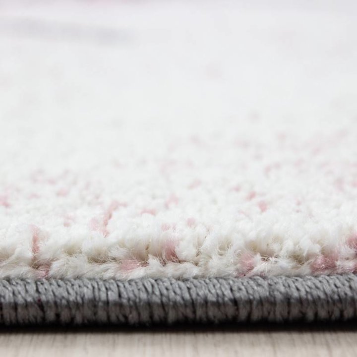 Rond Kindervloerkleed - Anna Olifant Roze - 1