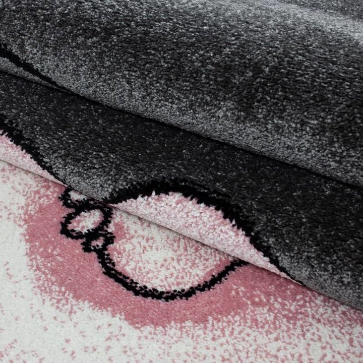 Rond Kindervloerkleed - Anna Olifant Roze - 2
