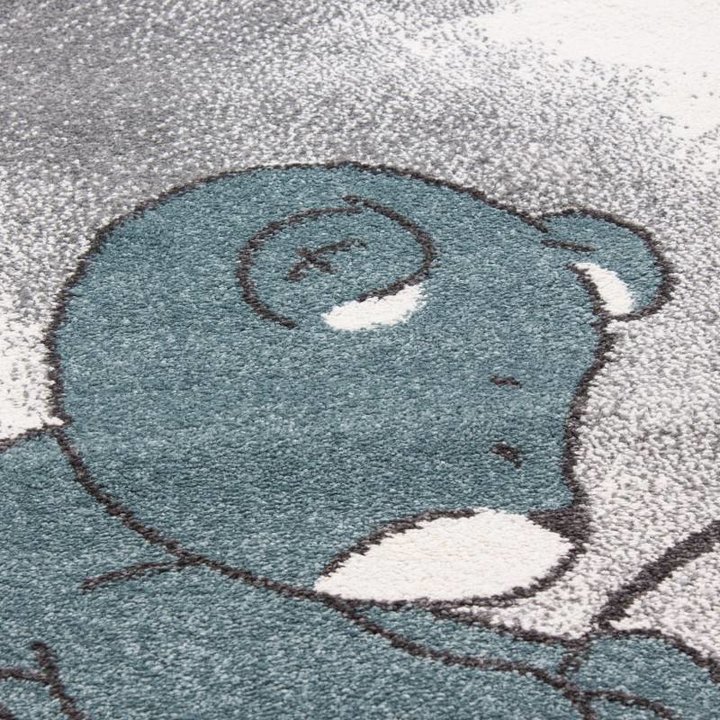 Rond Kindervloerkleed - Anna Beertje Blauw - 3