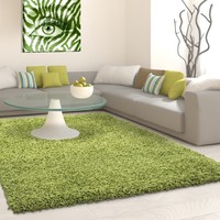 Hoogpolig vloerkleed - Life Groen