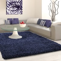 Hoogpolig vloerkleed - Life Blauw