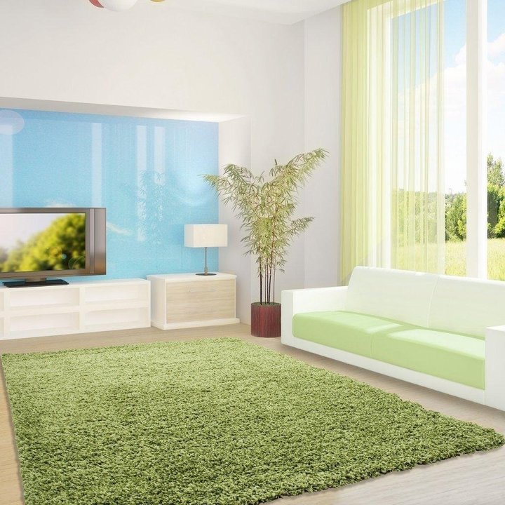 Hoogpolig vloerkleed - Life Groen - 5