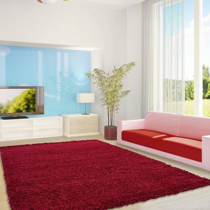 Hoogpolig vloerkleed - Life Rood - 5