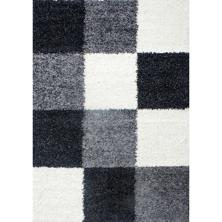 Hoogpolig vloerkleed - Cube Zwart - 2
