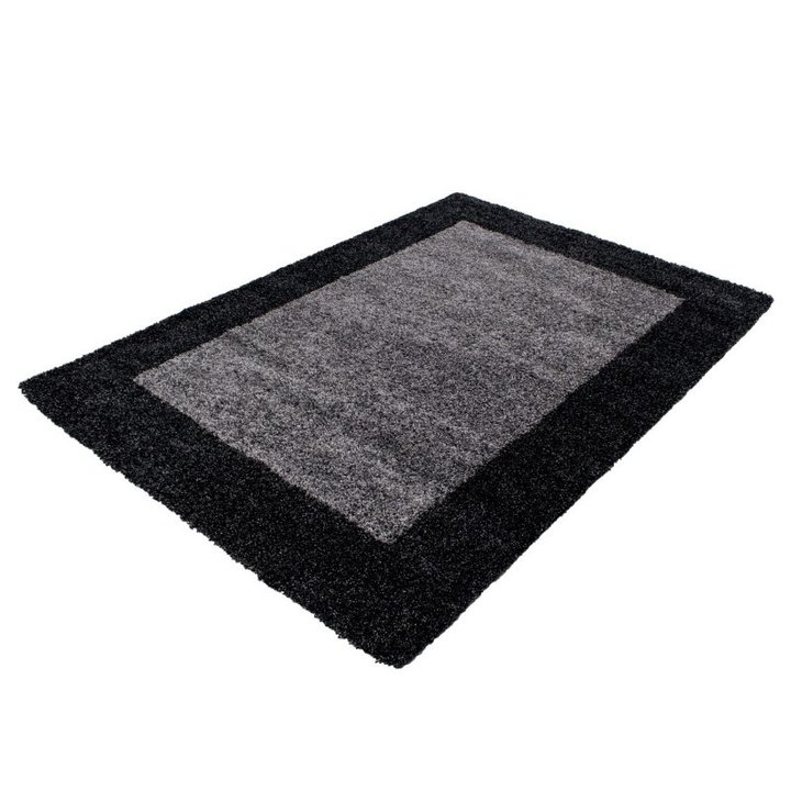 Hoogpolig vloerkleed - Edge Zwart - 1