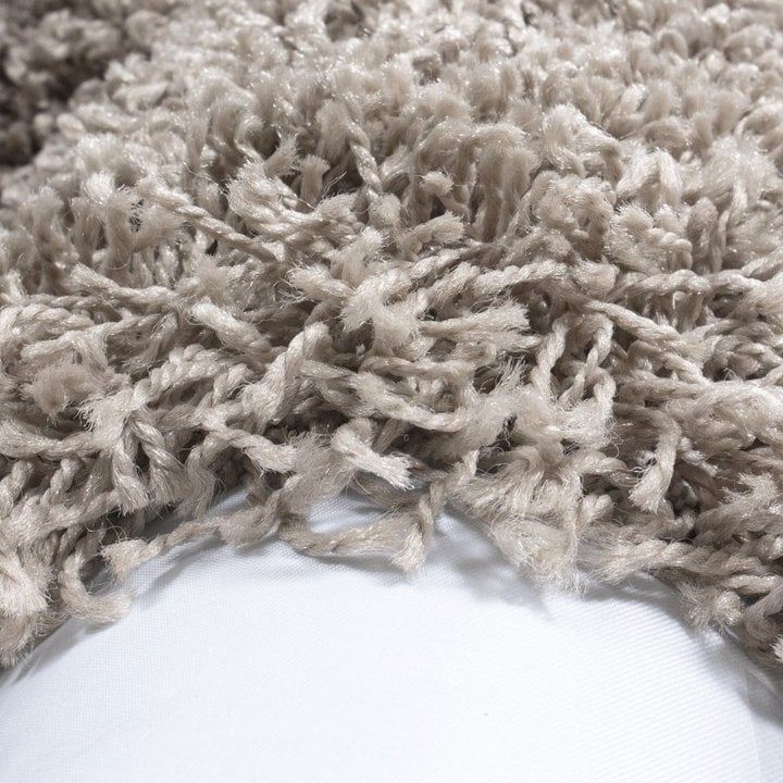 Rond Hoogpolig vloerkleed - Life Beige - 2