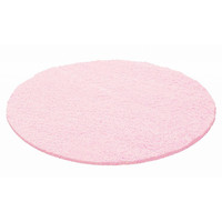 Rond Hoogpolig vloerkleed - Life Roze