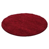 Rond Hoogpolig vloerkleed - Life Rood