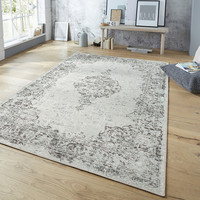 Vintage vloerkleed – Pleasure Blauw/Zwart Vertou