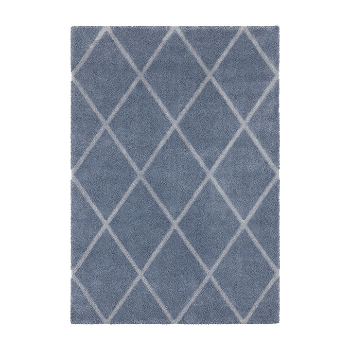Scandinavisch vloerkleed - Maniac Blauw/Zilver Lunel - 1
