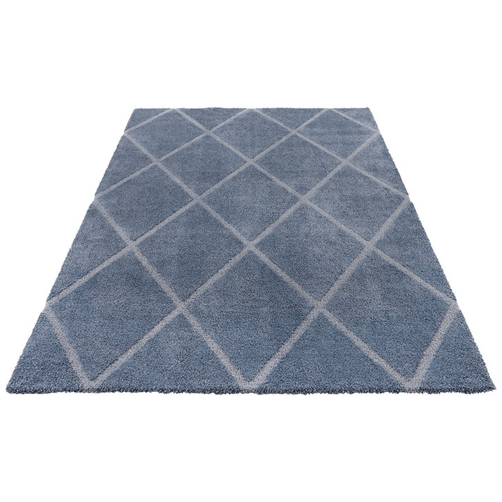 Scandinavisch vloerkleed - Maniac Blauw/Zilver Lunel - 2