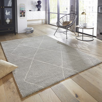 Scandinavisch vloerkleed – Glow Zilver Creme  Massy