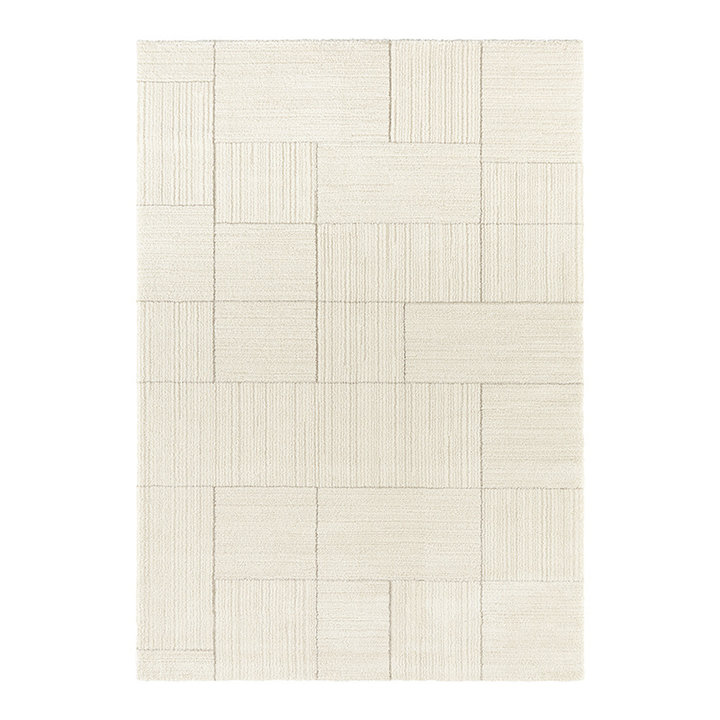 Scandinavisch vloerkleed - Glow Creme/Grijs Castres - 1