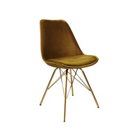 Stoel Velvet Goud - Goud frame 