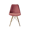 Stoel Velvet Roze - Goud frame - thumbnail 2