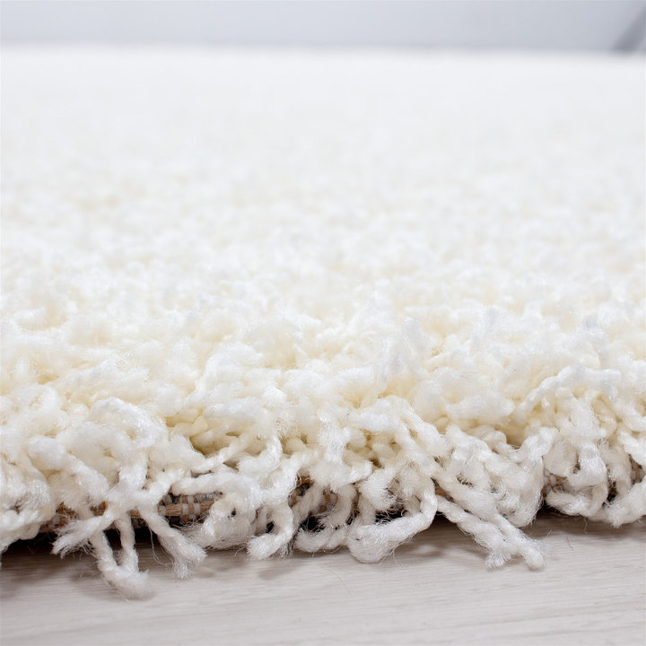 Hoogpolig vloerkleed - Sade Creme/Wit - 2