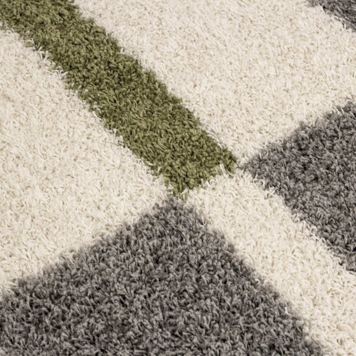 Hoogpolig vloerkleed - Gala Groen - 2