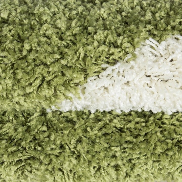 Rond Hoogpolig vloerkleed - Fun Groen - 2