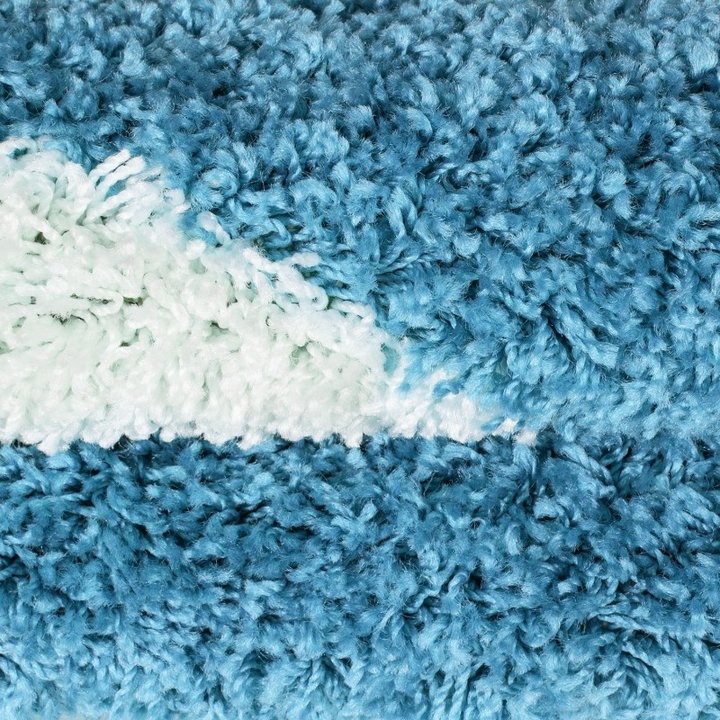 Rond Hoogpolig vloerkleed - Fun Turquoise - 2
