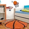 Rond Hoogpolig vloerkleed - Fun Oranje - thumbnail