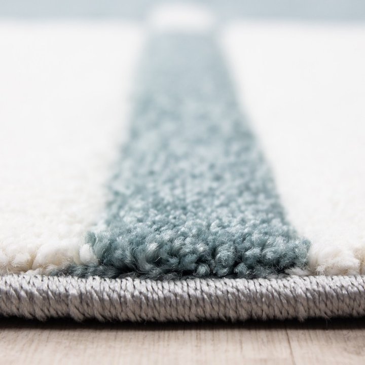 Modern vloerkleed - Tetris Blauw 1310 - 2