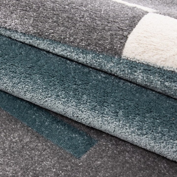 Modern vloerkleed - Tetris Blauw 1310 - 5