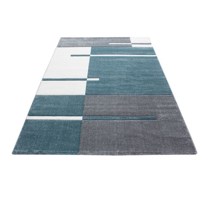 Modern vloerkleed - Tetris Blauw 1310 - 1