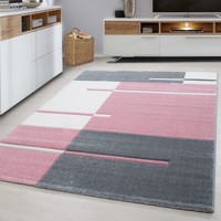 Modern vloerkleed -  Tetris Roze 1310