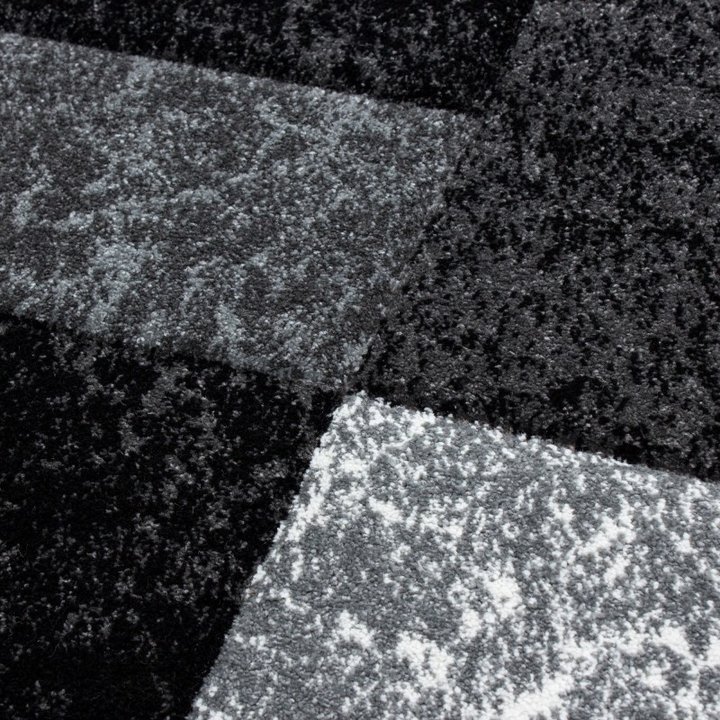 Modern vloerkleed - Tetris Zwart 1330 - 4