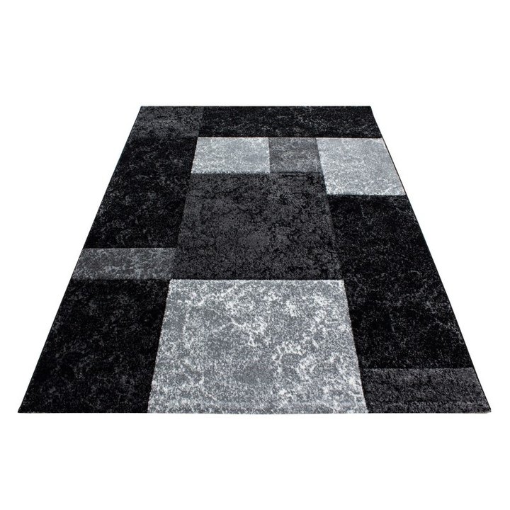 Modern vloerkleed - Tetris Zwart 1330 - 1
