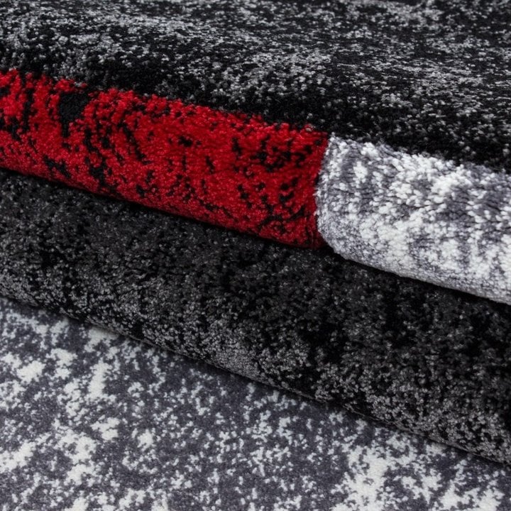 Modern vloerkleed - Tetris Rood 1330 - 5
