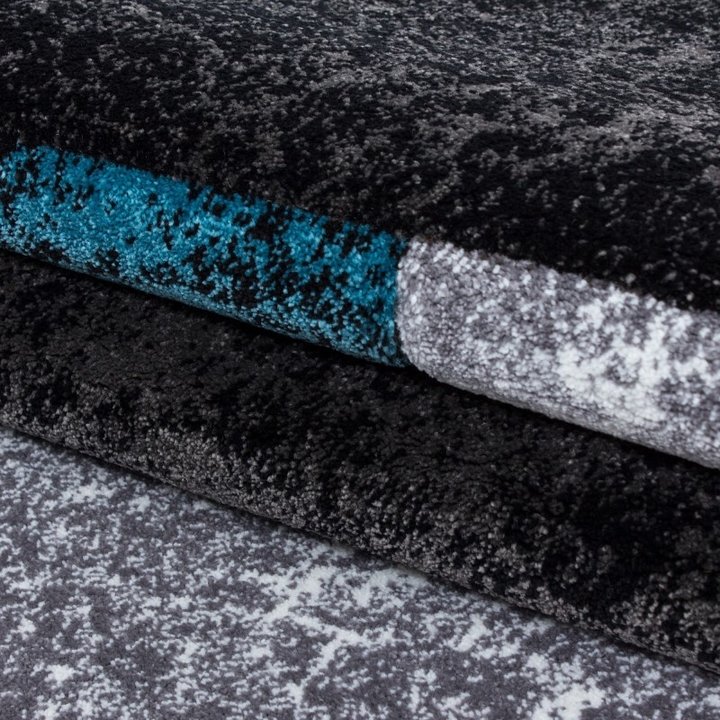 Modern vloerkleed - Tetris Turquoise 1330 - 5
