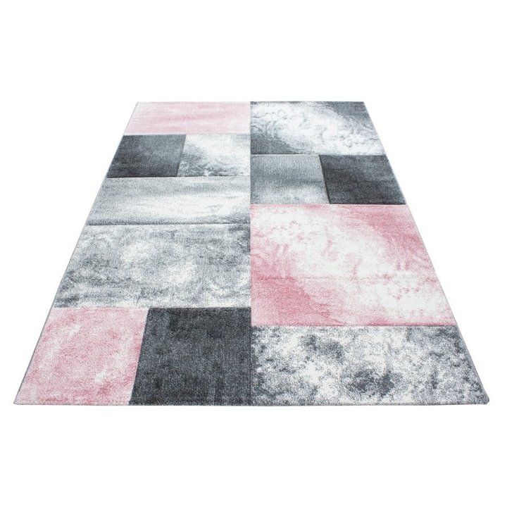 Modern vloerkleed - Tetris Roze 1710 - 1