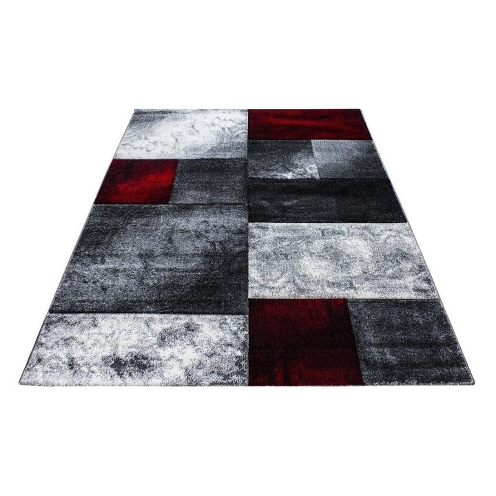 Modern vloerkleed - Tetris Rood 1710 - 1