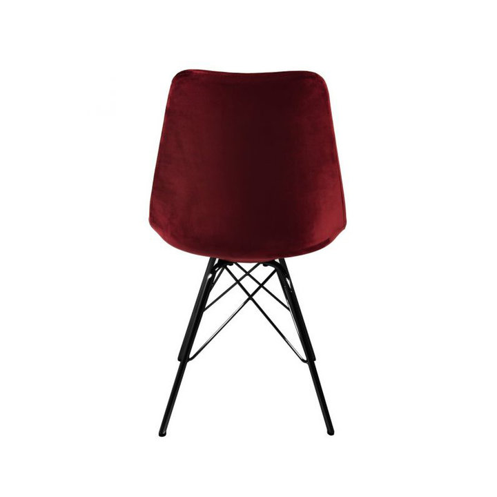Stoel Velvet - Rood/Cherry - 1
