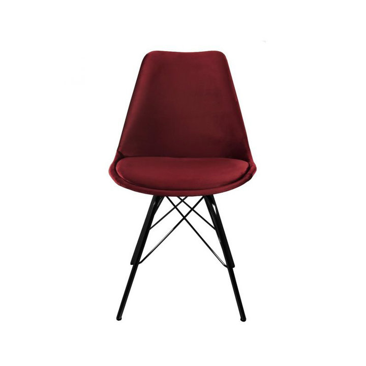 Stoel Velvet - Rood/Cherry - 2