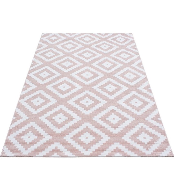 Modern vloerkleed - Plus Roze 8005 - 1