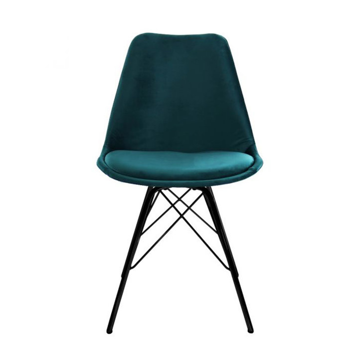Stoel Velvet - Blauw - 1