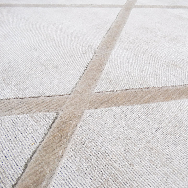 Viscose vloerkleed - Lev Lines Ivoor - 4