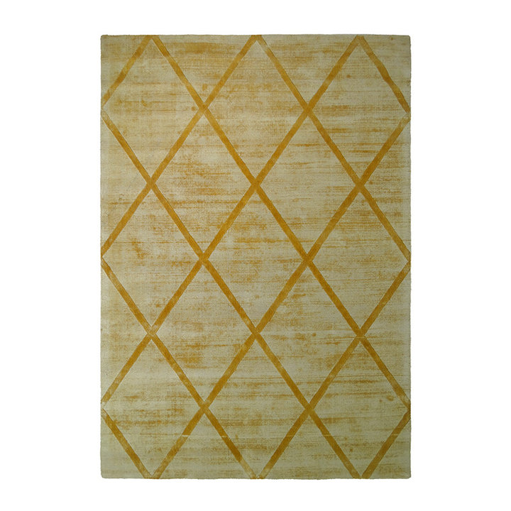 Viscose vloerkleed - Lev Lines Geel - 1