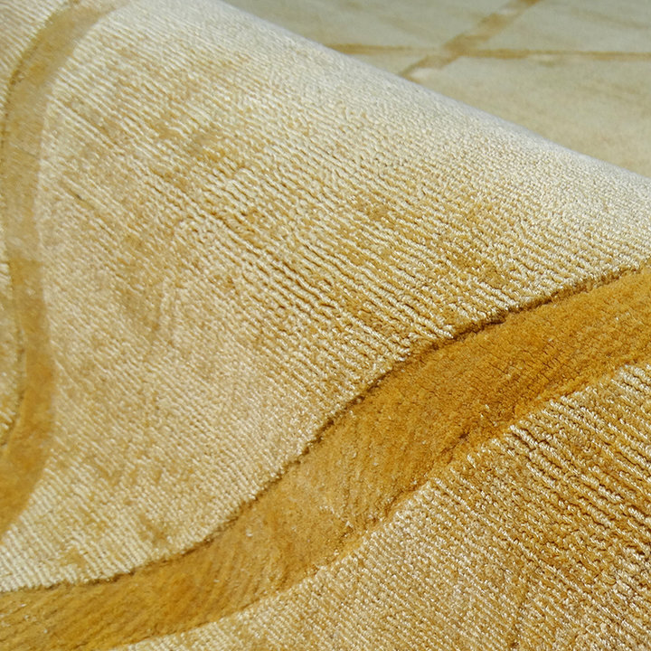 Viscose vloerkleed - Lev Lines Geel - 3