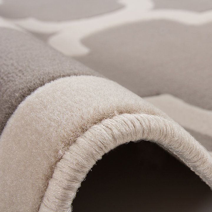 Modern vloerkleed - Mano Ornament Taupe - 3