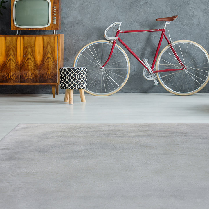 Hoogpolig vloerkleed - Ralph Grijs/Blauw - 1