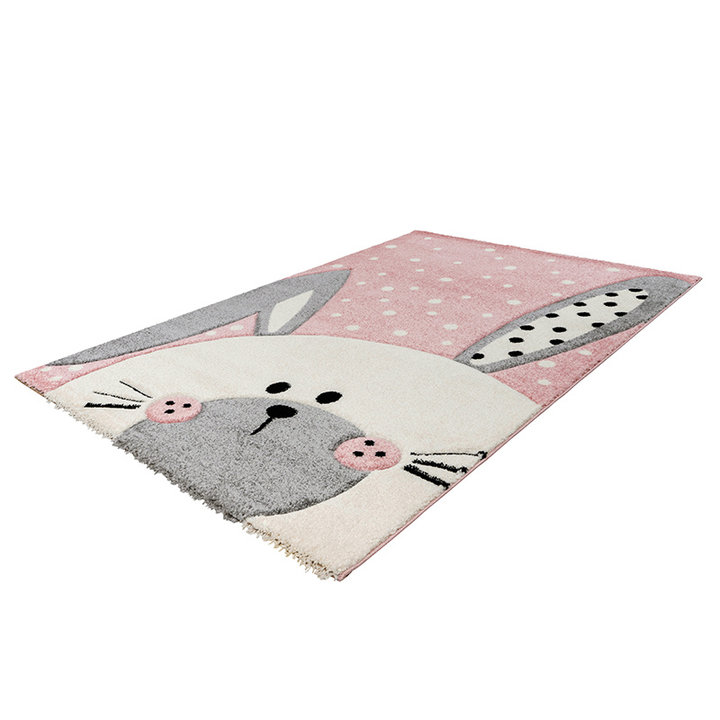 Kindervloerkleed - Atlantisch Konijntje Roze - 2